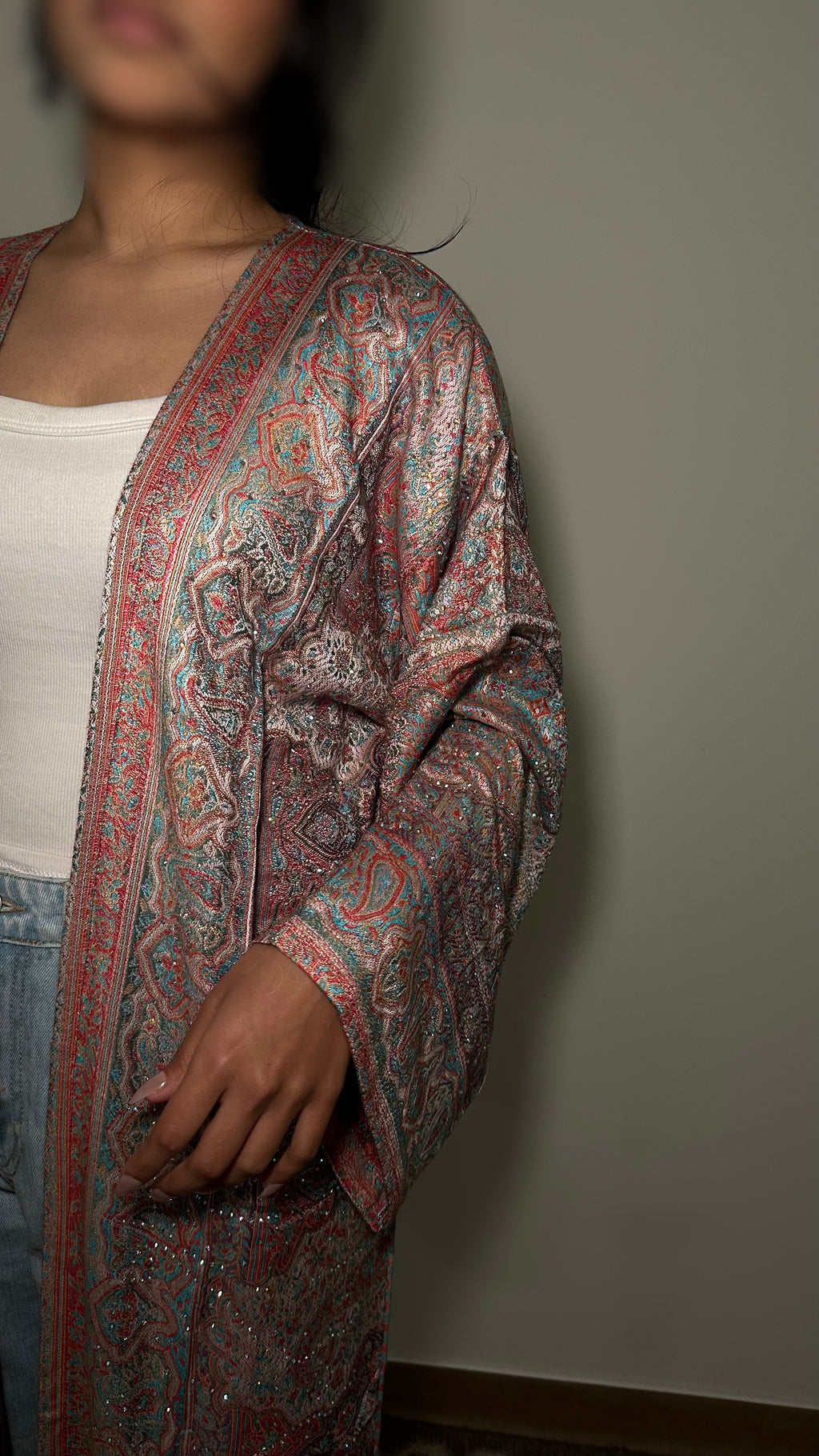 Pashmina abaya - Azur