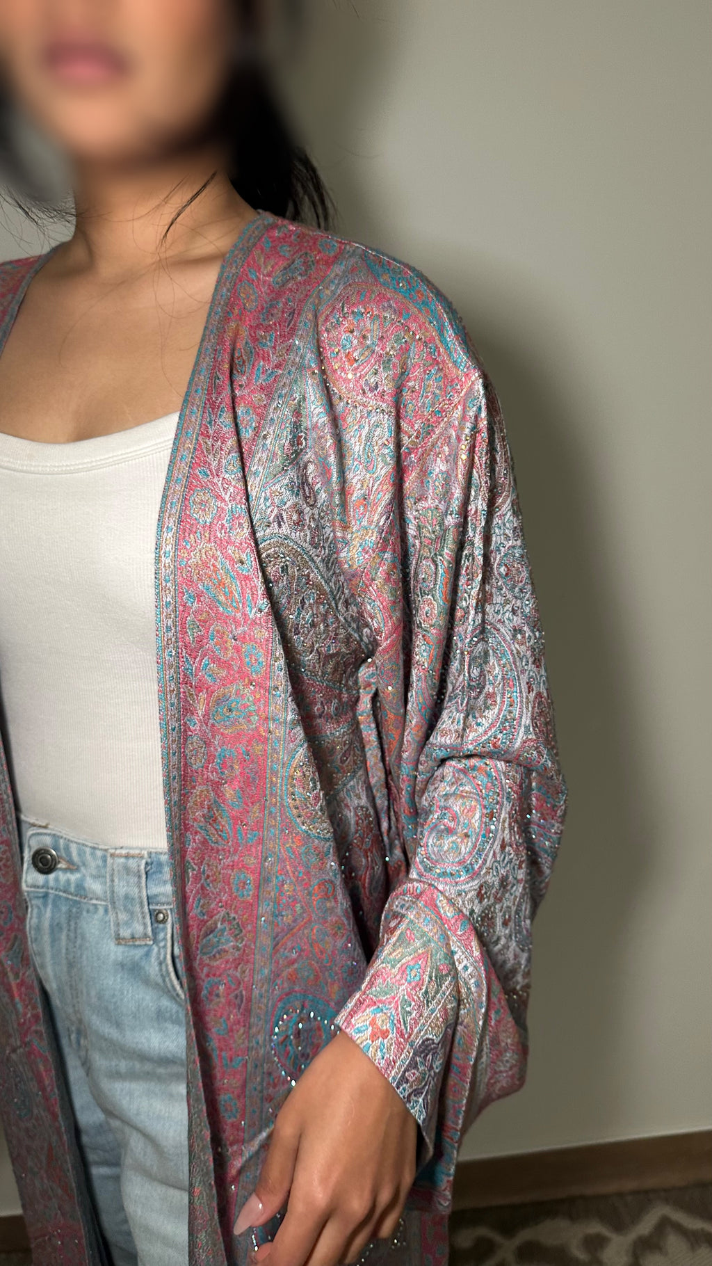 Pashmina abaya - Rainbow