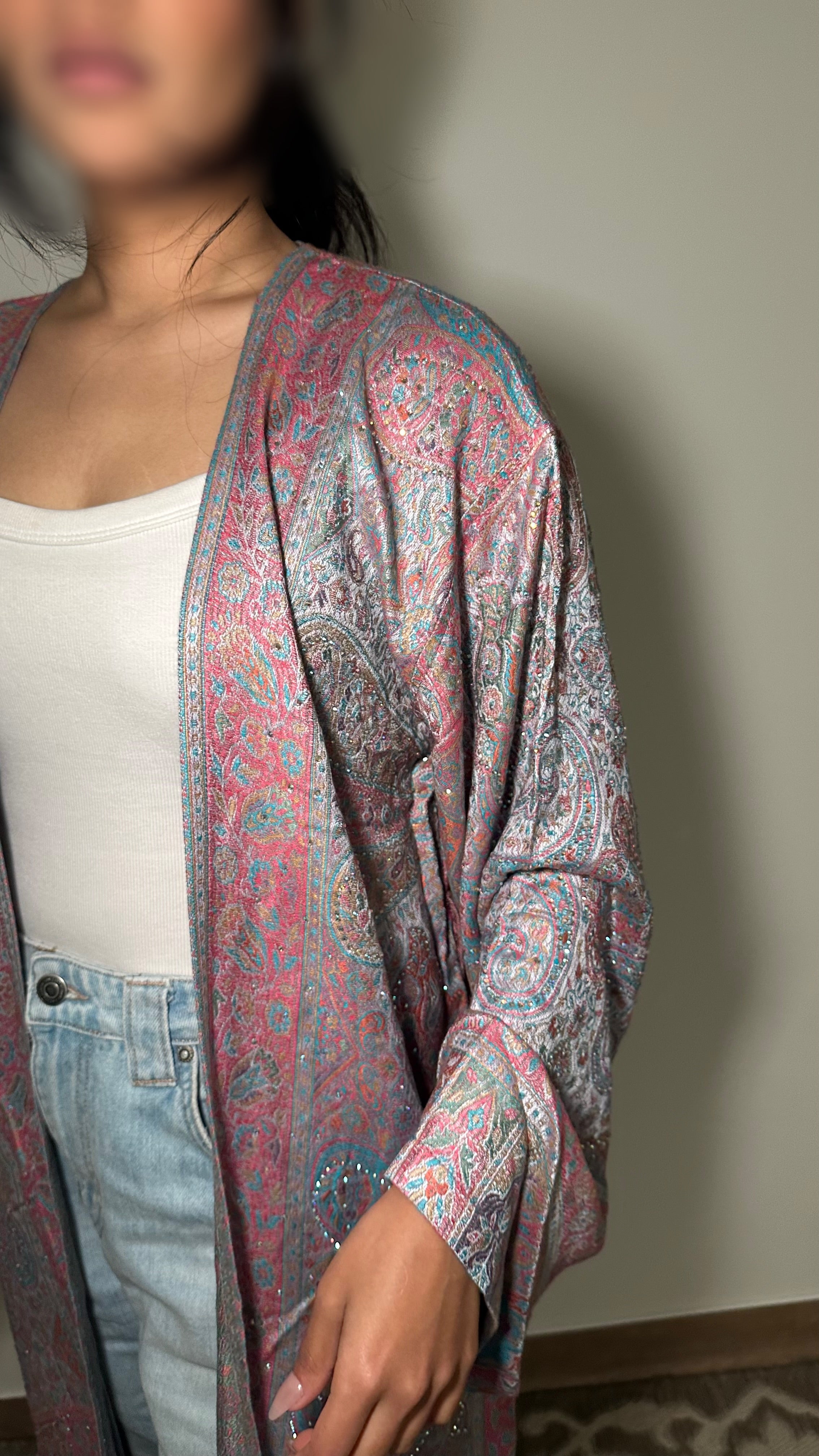 Pashmina abaya - Rainbow