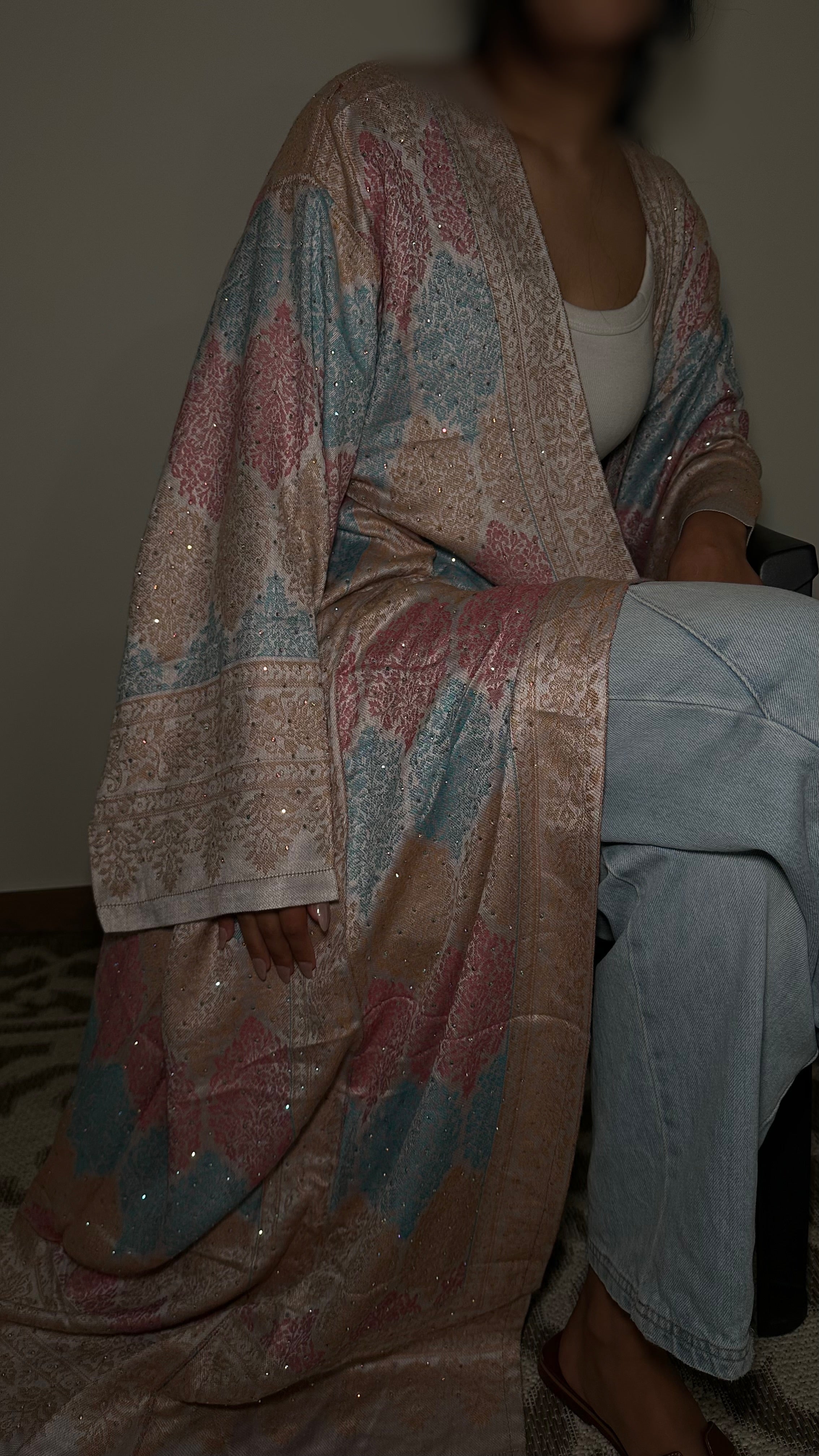 Pashmina abaya - Sand