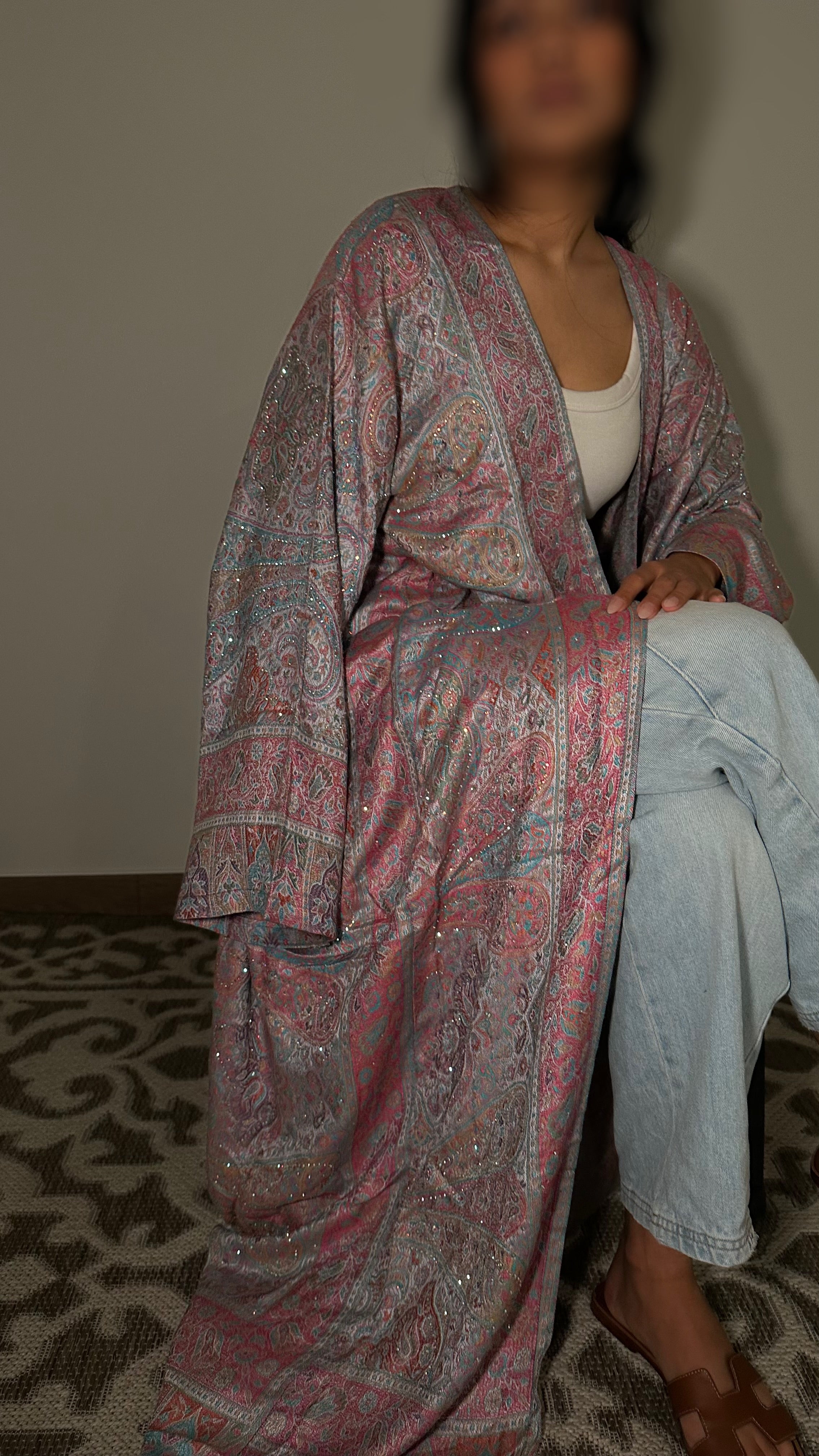 Pashmina abaya - Rainbow