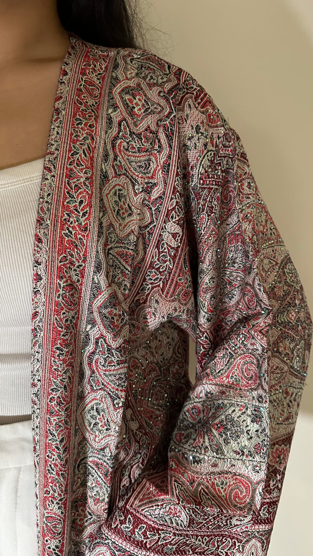 Pashmina abaya - Lilas