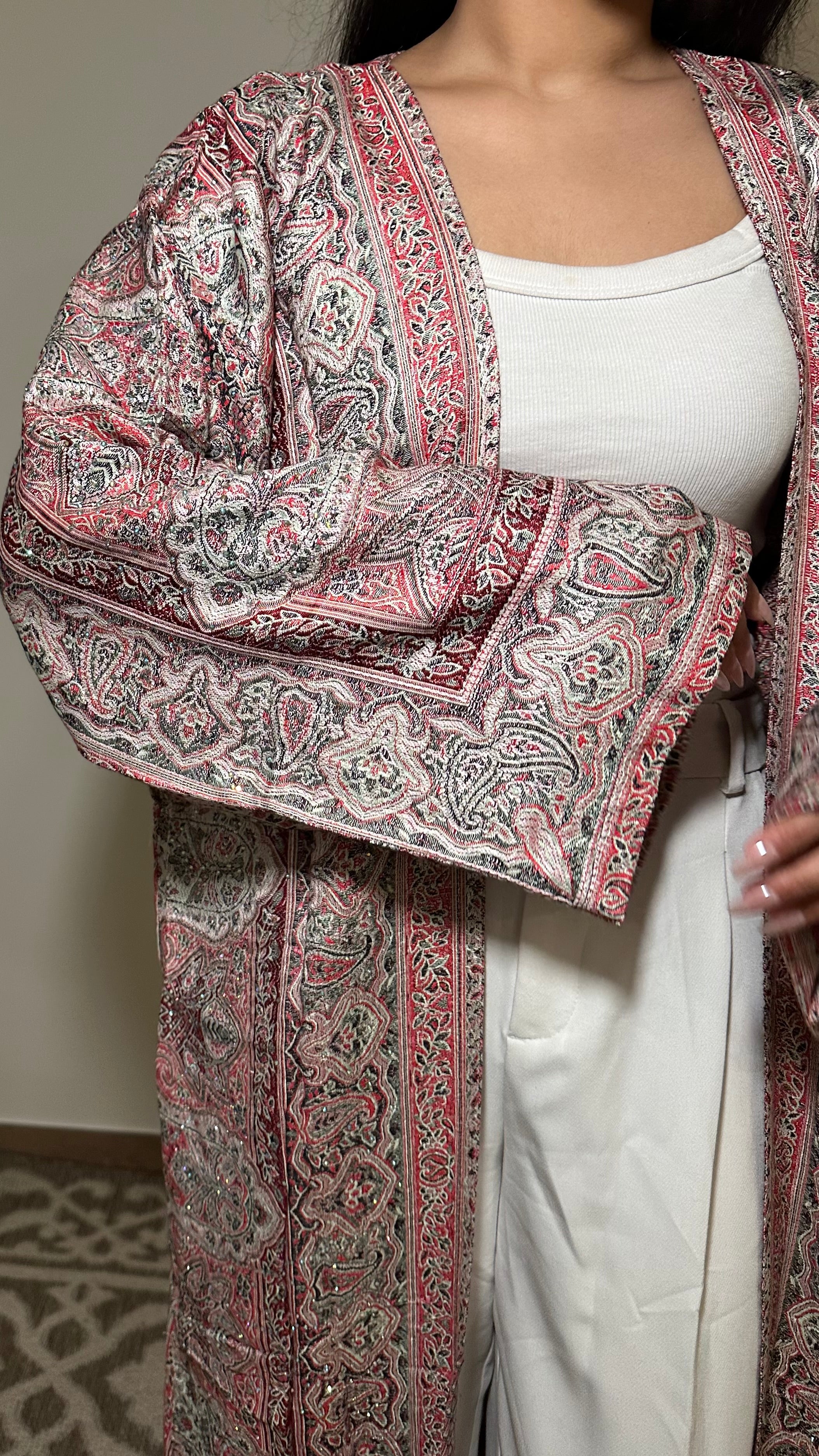 Pashmina abaya - Lilas