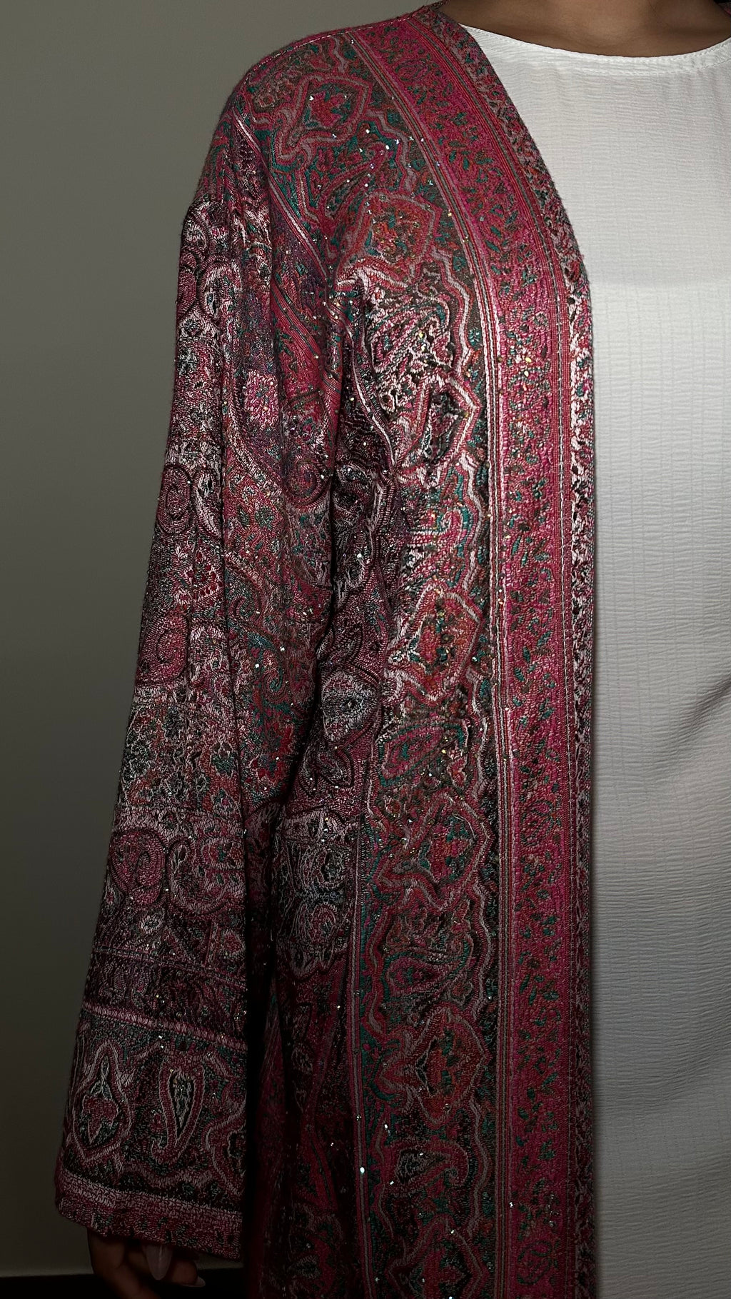 Pashmina abaya - Ruby