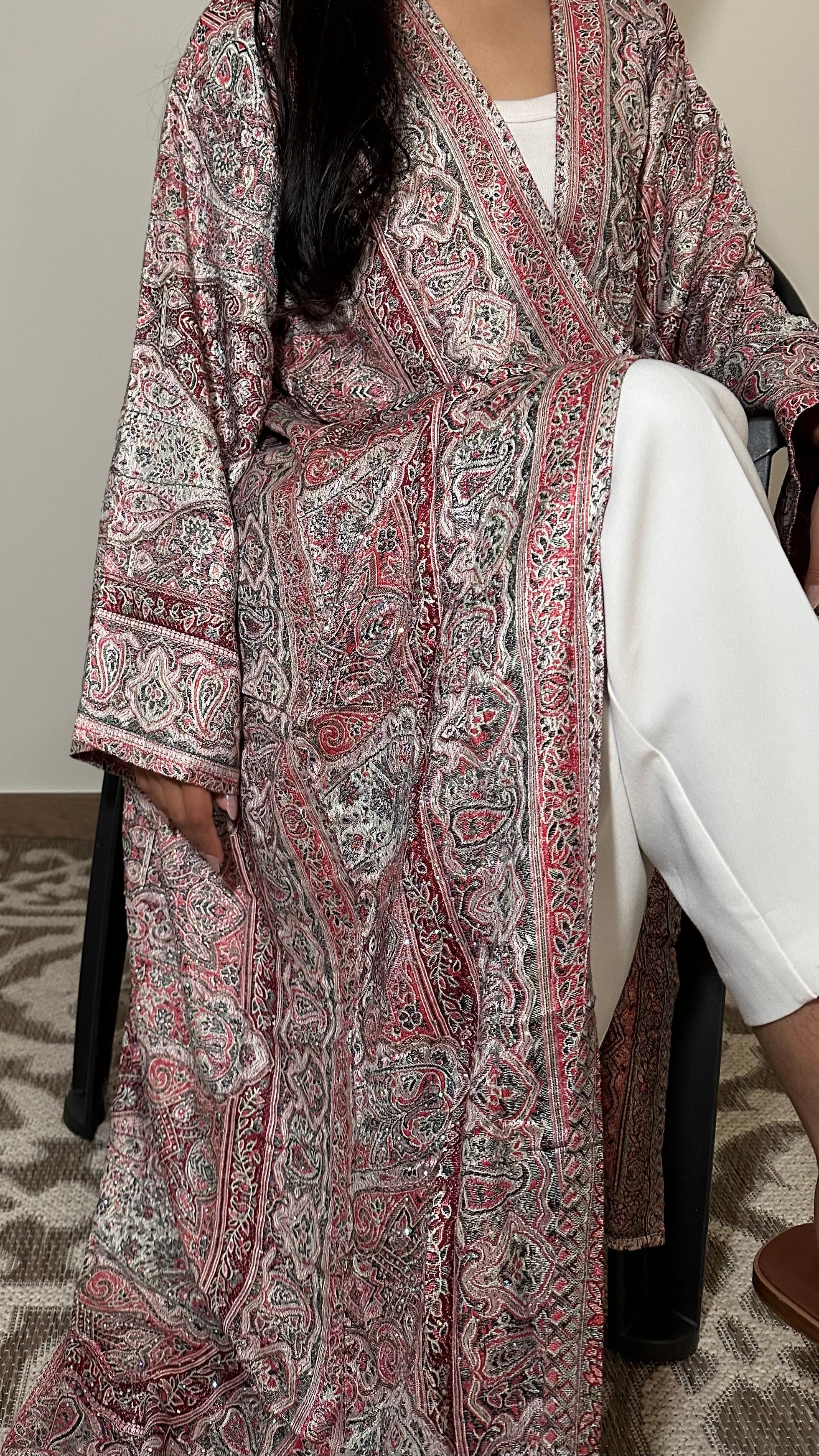 Pashmina abaya - Lilas