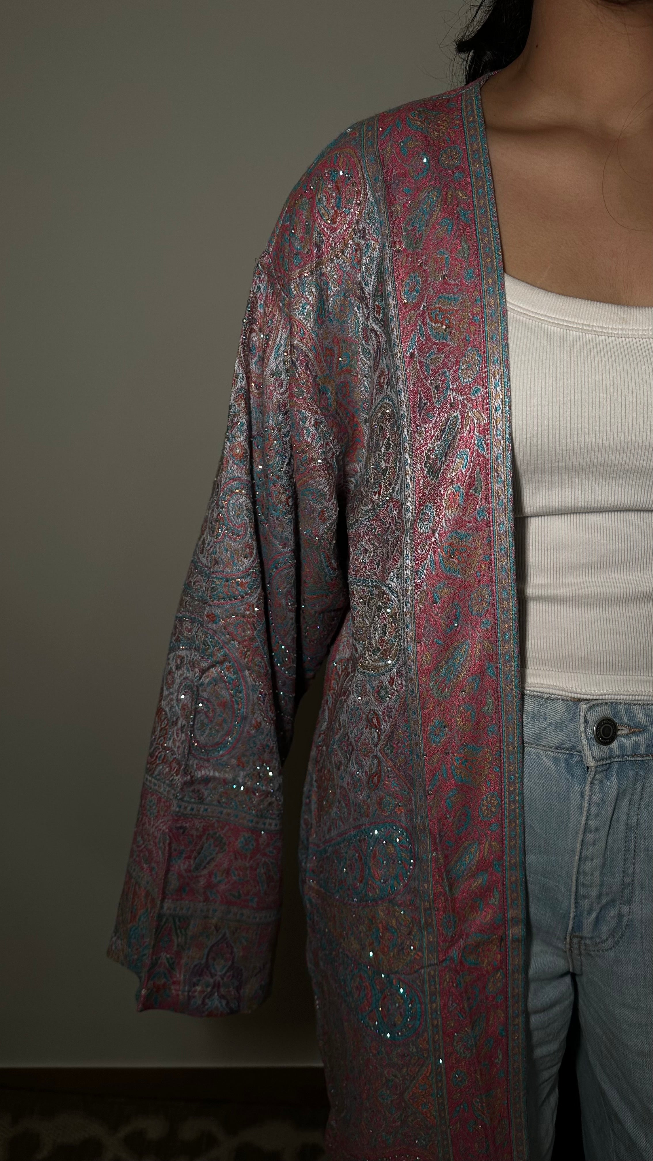 Pashmina abaya - Rainbow