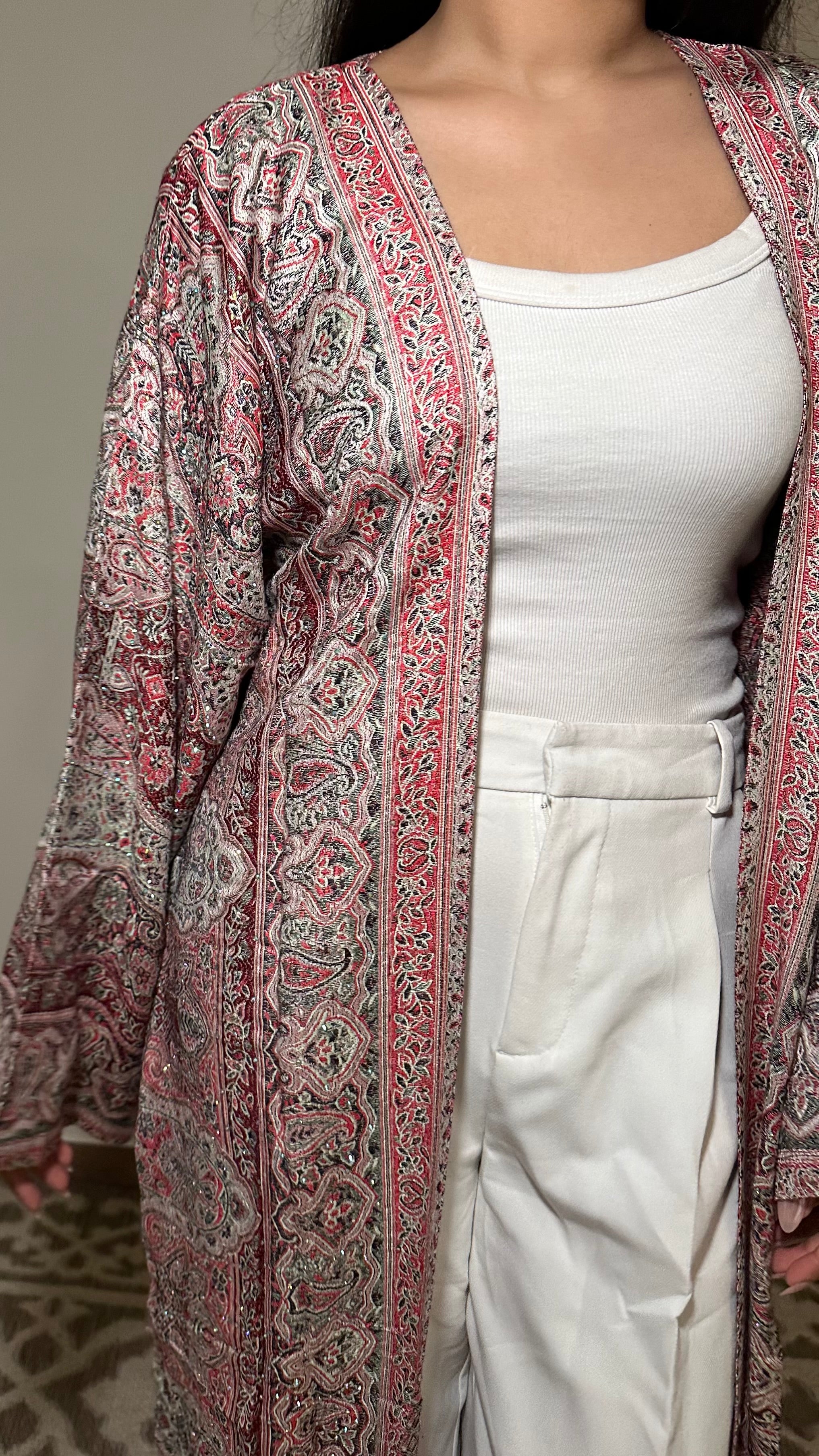 Pashmina abaya - Lilas